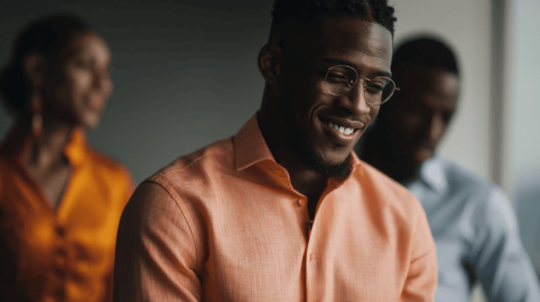 Three individuals in professional attire.