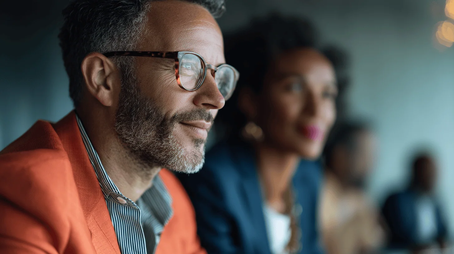 Business meeting with engaged participants.