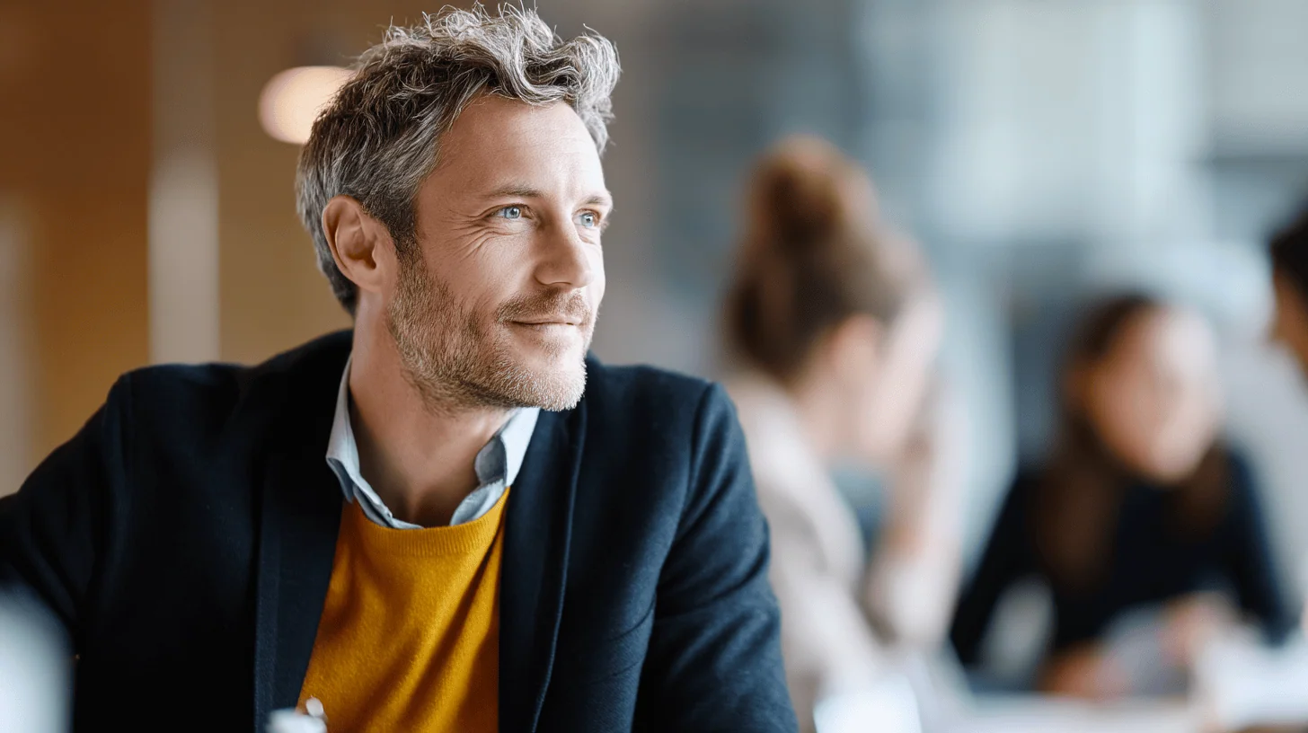 Business meeting with engaged participants.