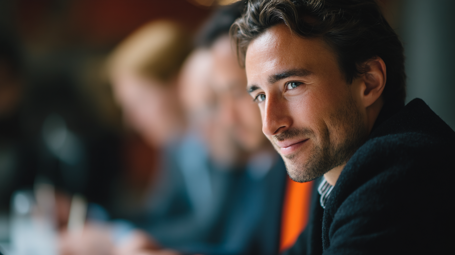 People engaged in a discussion meeting.