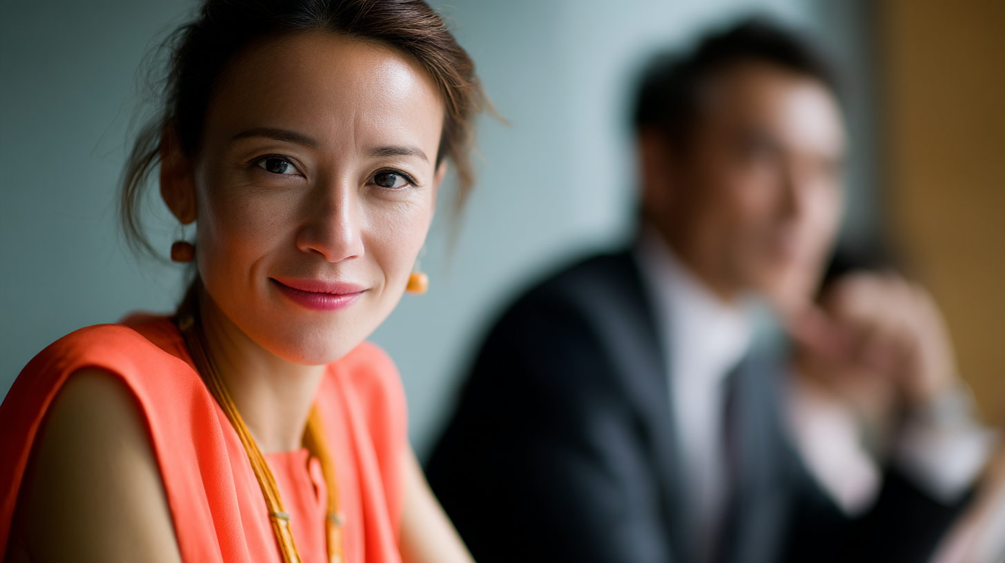 Two professionals engaged in discussion.