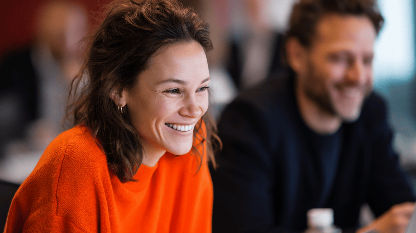 People engaged in a discussion.