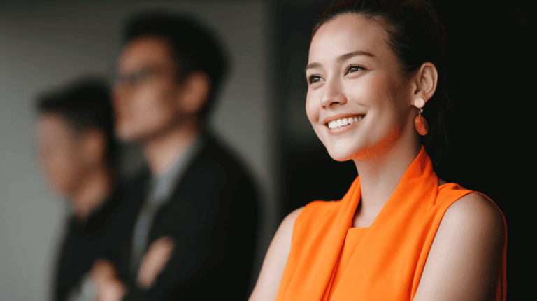 Three individuals in professional attire.