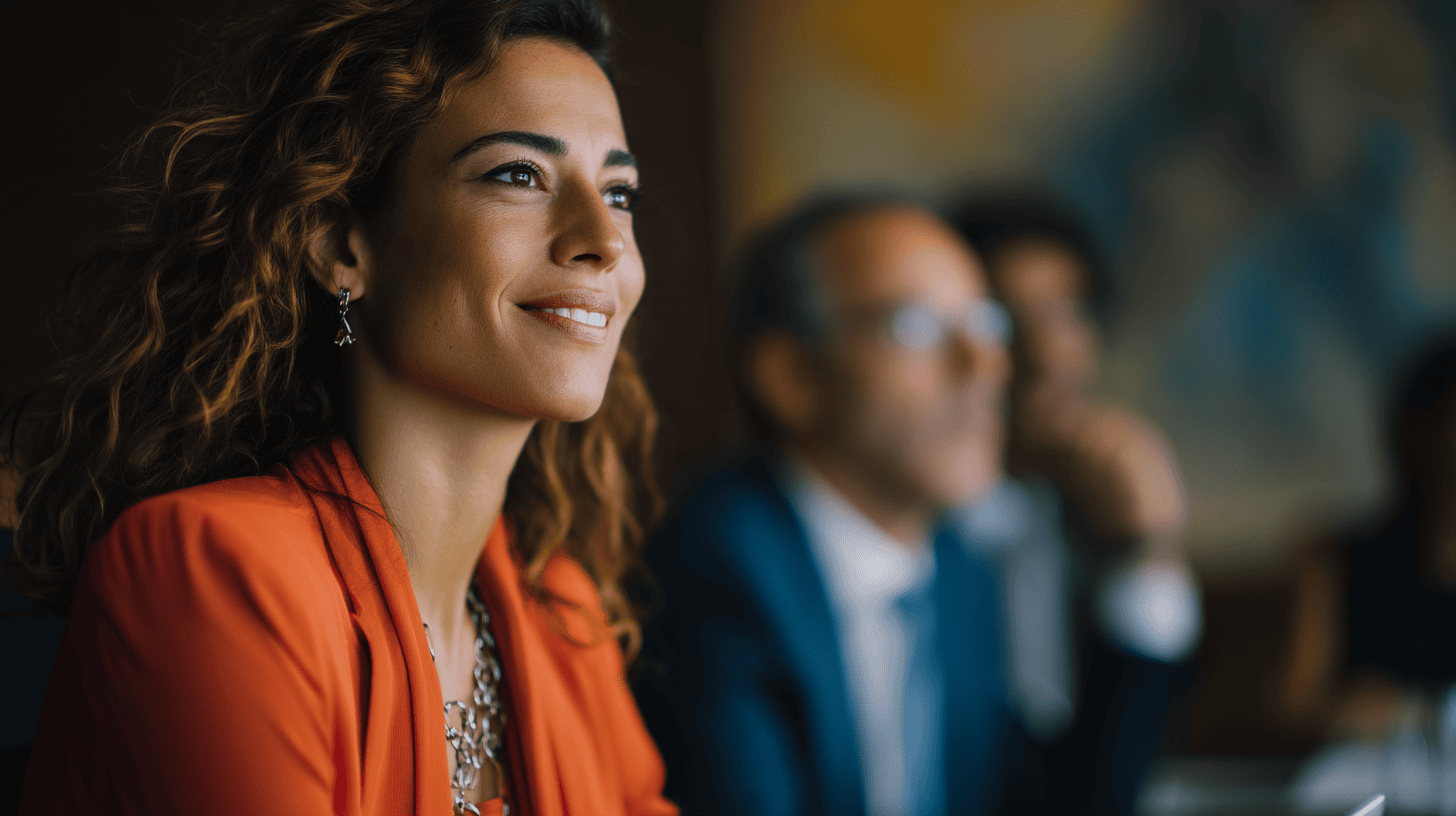 Business meeting with engaged participants.